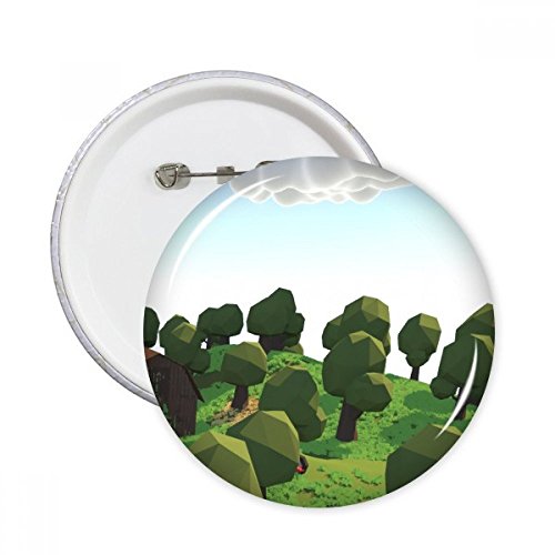 Badge bouton scène de ferme pour personnaliser un sac d'école ou un blouson