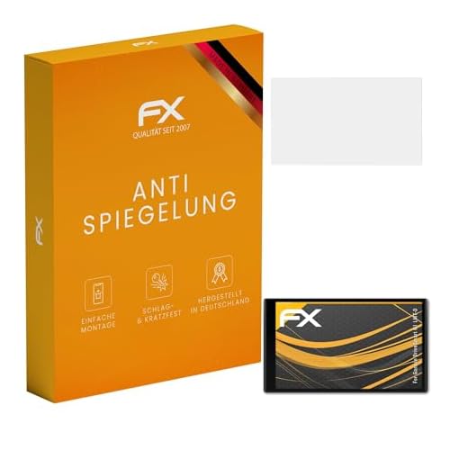 atFoliX Skärmskydd är kompatibel med Garmin DriveSmart 61 LMT-D Skyddsfilm, antireflekterande och stötdämpande FX Film (3X)