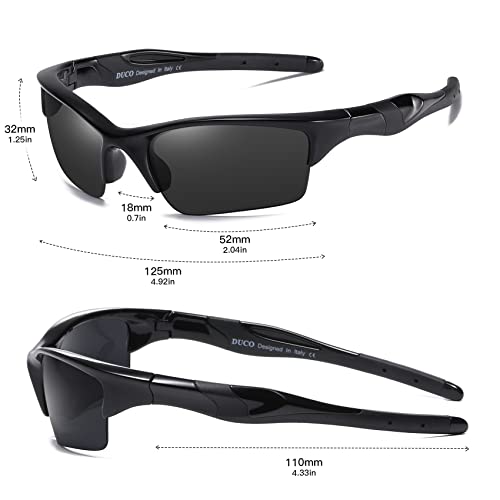Duco Kids Sunglasses Boys Sports Sunglasses Youth Polarized Baseball Sunglasses For Boys And Girls K014 #TOP2