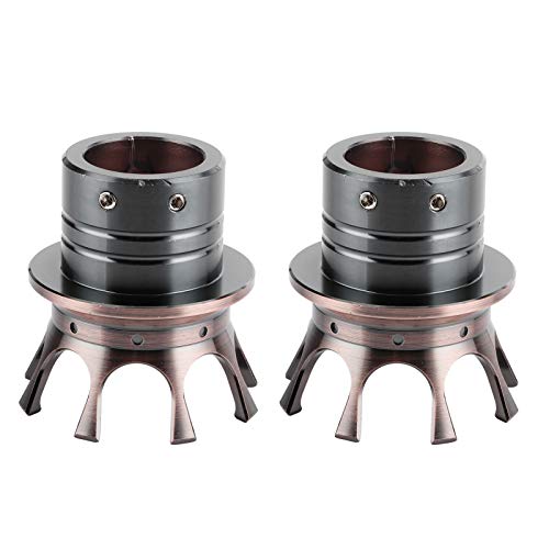 Front Axle Cap, Crown Styling Cnc Aluminum Alloy Prevent Leakage Standardized Designed Axle Nut Covers Fit For Sportster 883 1200 (Bronze) #TOP1