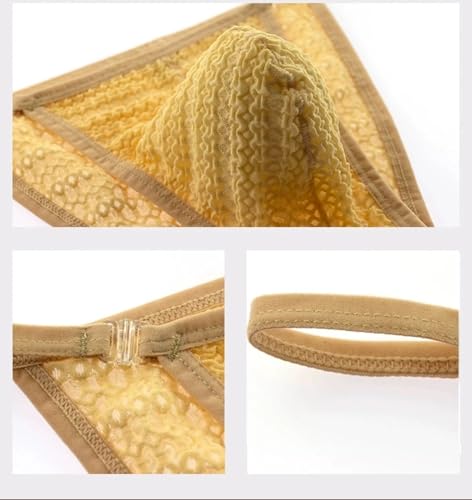 Men's Soft Sexy Open Front Ring Underwear,Transparent Thongs see through Underwear Sexy Lace Jockstrap Bikini Trunks4