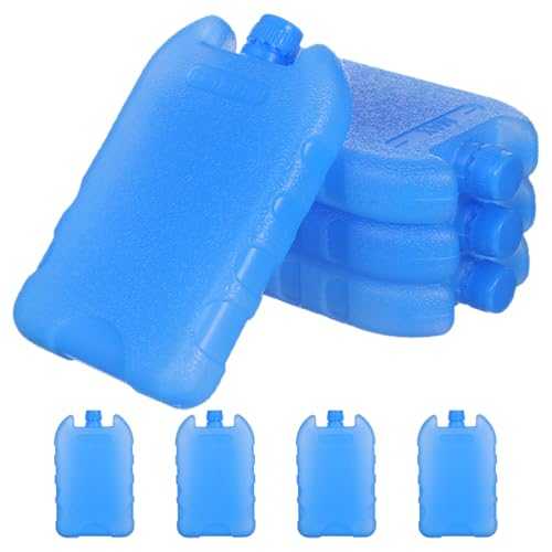 Caissettes à glace réutilisables bleues et plates pour un rangement ultra compact