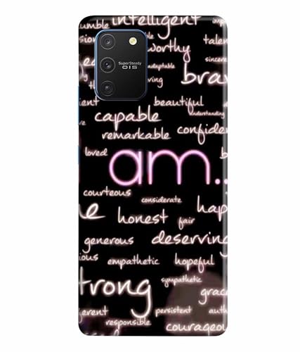 Image of Printed Hard Back Case Cover & Compatible for Samsung Galaxy S10 Lite | Motivation Quotes (Multicolor) - D1190