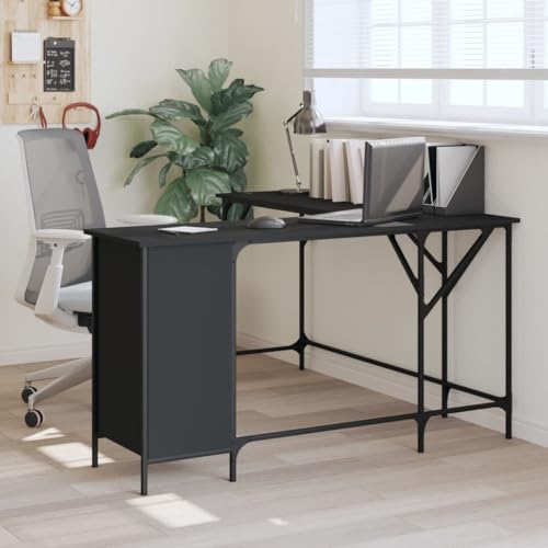 desk,Furniture Home Tools Engineered Wood Desk, 56" x 56" x 29", Black