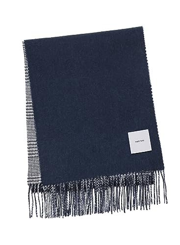 100% Cashmere Reversible Scarf Men's Reversible Large Thick C0121B