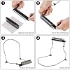 Harmonica Holder Neck Holder Stand, Mouth Organ Metal Frame Adjustable for 10 Hole Harmonica