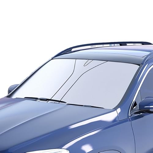 UMQWERTY Windscreen Sun Shade for Toyota Sienna 1997-2024 2025 XP10 XP20 XP30 XP40, Car Front Windshield Cover Block UV Rays Sun Visor Protector, Foldable Automotive Reflector to Keep Vehicle Cool