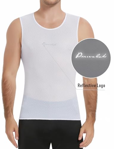 Przewalski Camiseta masculina sem manga para ciclismo, secagem rápida, coletes de camada base de bic