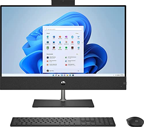 Image of HP PAVILION 27 EXTREME Touch Desktop 10TB SSD 64GB RAM Extreme (Intel Core i9-12900K Processor Turbo Boost to 5.20GHz, 64 GB, 10 TB, 27-inch FullHD, Win 11) PC Computer All-in-One, Sparkling Black
