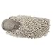 Olivia Miller Women’s Fashion Shoes, Grey Blush Pink Faux Fur EVA Slippers Closed Toe Slip On Indoor Outdoor House Slides Flat Sandals