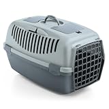 SP Gulliver - Transportín para Mascotas con 3 Puertas de plástico, Color Azul