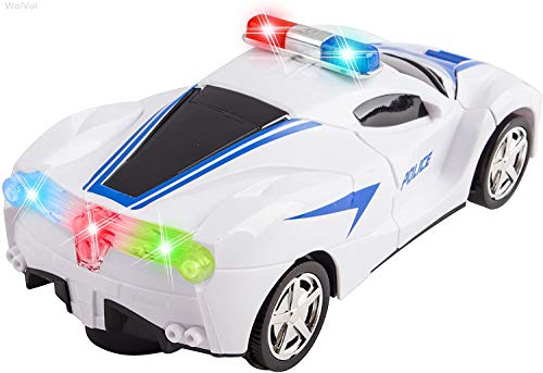 Carro Robô Policial Transformes Com Movimento Som E Luzes para crianças robo transforme