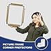 24Pcs Edge Foam Protection Corners for TV Frame Photo Mirror,Packing Foam Corner Protectors for Shipping Moving Foam Packing Material for Shipping