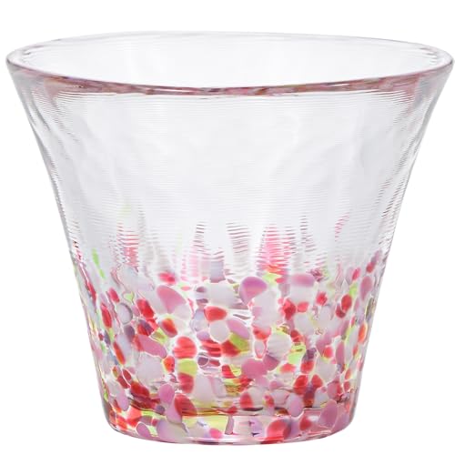 アデリア(ADERIA) 津軽びいどろ にほんの色 ふうけい 盃 舞う桜 75ml 化粧箱入 日本製 ぐい呑み お猪口 日本酒 グラス ガラス ギフト 女性 母の日 父の日 夫婦 男性 引越し祝い 結婚 挨拶回り プチ 退職 プレゼント 誕生日 贈り物 青森伝統工芸 ハンドメイド F75414（Amazon）