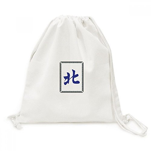 Mahjong Carreaux Toile Wind South le Sac de Transport pour Vos Soirées