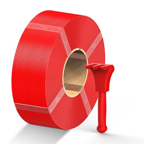 ANYCUBIC PETG Filament Refill 1.75mm, 3D Printer Filament for Reusable Spools, Dimensional Accuracy +/- 0.02mm, Print with Most FDM 3D Printers, Intelligent Identification, 1KG Red 1kg 1kg P