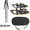 Winter Snowshoes Set,Snow Shoe Adjuatable Trekking Poles and Carrying Bag Sets, Casual Sport Snowshoes Sport for Men Women Youth,Fashion Outdoor Snowshoes