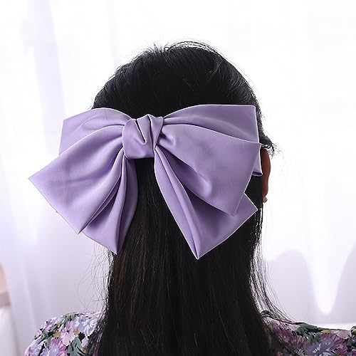 Wambere Women's Hair Clips with Bow, Girls Hair Accessories, Elegant Bow Hairpin Hair Clips Made of French Fabric for Women, Hair Pins with Bow, Hair Bow for Women, Girls, Khaki - Image 2