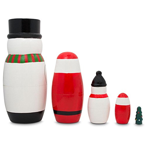 BestPysanky Christmas Themed Wooden Nesting Dolls #TOP28