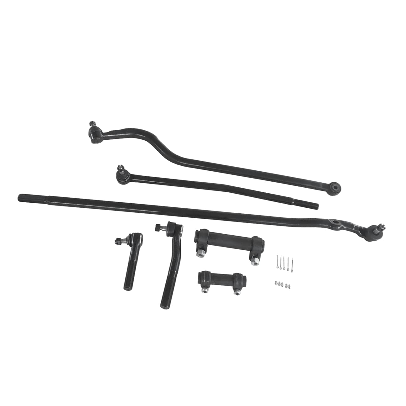 TOM - 7Pcs Steering Kit Tie Rods Track Bar Adjusting Sleeves for 1998 1999 for Dodge Ram 2500 Ram 3500 5069117AA 52037600 52038933AB