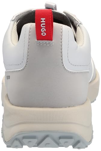 HUGO Men's Running Style Mix Material Sneakers, EU3