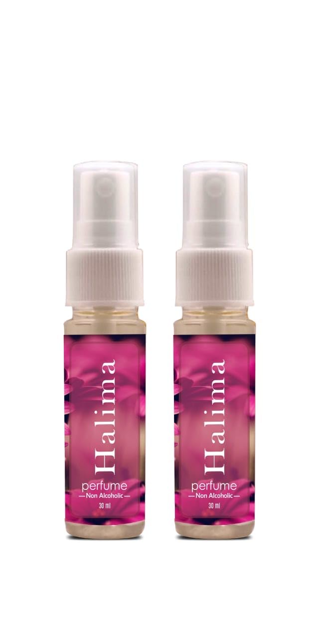 Halima Perfume Spray 30ml ? French Floral Light Fragrance Specially Crafted for Women, Pack of 2 / Elegant, Refreshing Scent for Everyday Wear and Special Occasions