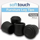 SoftTouch 4440595N Anti-Skid Rubber Furniture Feet, 7/8