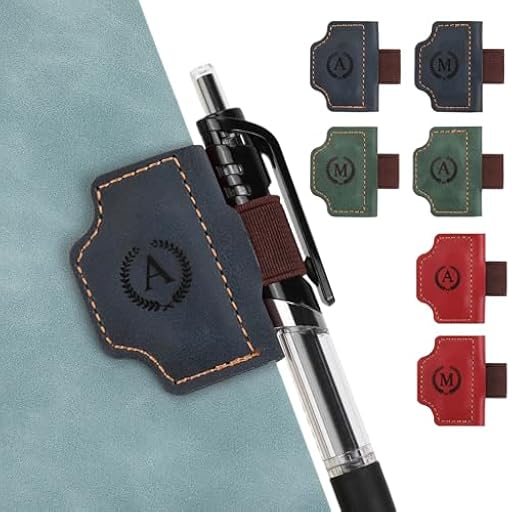 JSRQT Marcapáginas de Cuero Magnético Personalizado,Separador de Libros con Inicial y Soporte para Bolígrafo,Estilo Retro Marcadores de Libros, Idea de Regalo para Lectores(Azul, A) | Ya disponible en tu tienda friki favorita! En mundofriki.es!