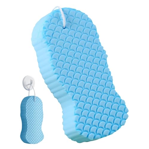 Esponja De Ducha Suave, Esponja Corporal Exfoliante, Espojada De Espon De Bañera 3D Suave Para La Piel Muerta Para El Cuerpo, Espojas Sensibles De La Piel, Exfoliante De Matorrales De Spa, Removed