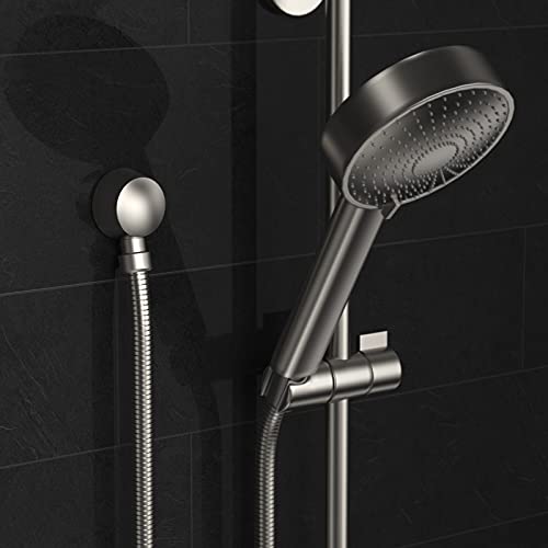 Lavatrum Wall Mounted Supply Elbow, Wall Elbow For Hand Shower, Solid Brass Round Wall Supply Elbow, Check Valve Included (Brushed Nickel) #TOP4