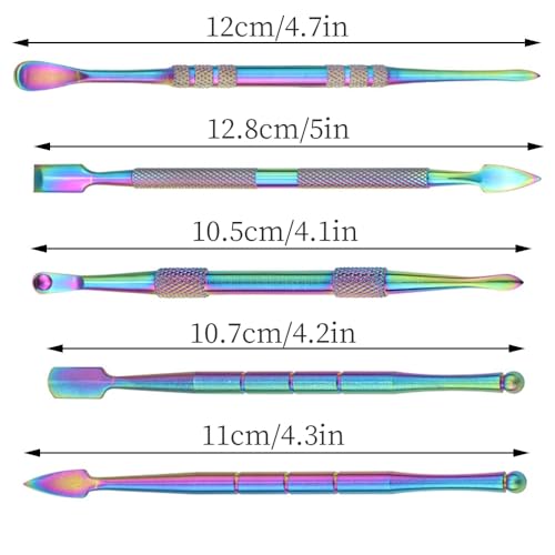 TAIOSNADJ5 Pieces Wax Carving Tools Carving Tool Stainless Steel Carving Wax Tools Wax Clay Carving Tools for Sculpting Detailing Pottery Carving - Image 4