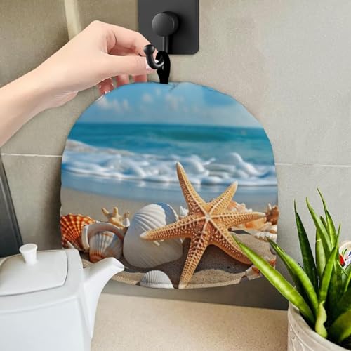 Image of Starfish Tea Cosy for Teapot Cozy Beach Tea Cosy Kettle Dust Cover Teapot Dust Protector Home Kitchen Decorative Tea Cozies