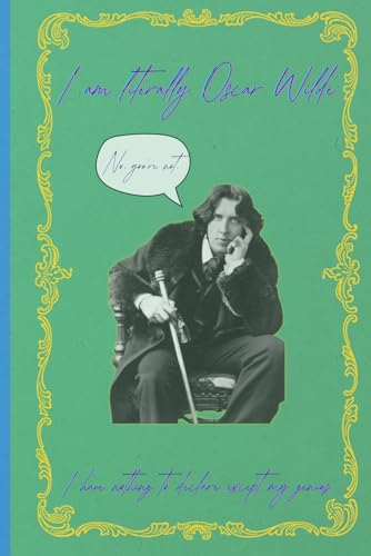 Oscar Wilde Inspired Notebook: So Charming It Might Flirt With You: 6×9 Vintage Style Blank Journal with 120 Pages and Witty Quotes, Perfect Gift for Readers, Writers, and Lovers of Literary Mischief