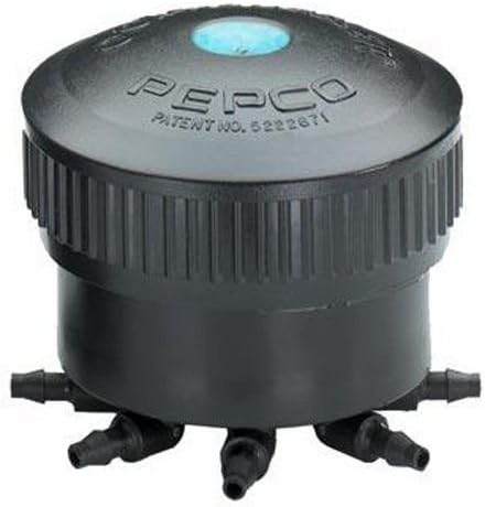Pepco Octa Bubbler 8 Outlet Water Drip Feed Irrigation (Blue 2 GPH Outlets) by PEPCO