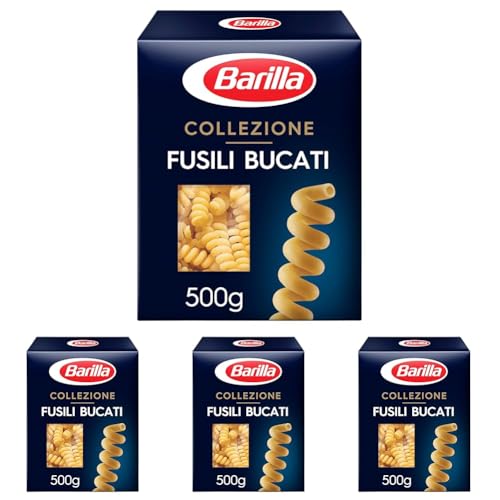 Barilla Fusilli Bucati Corti La Collezione 500 g (Lot de 4)
