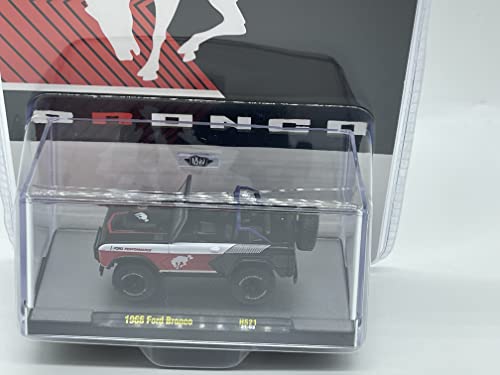 M2 Machines 1966 Ford Bronco escala 1:64 negro rojo miniatura 2