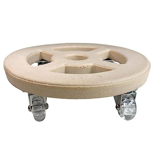 Suporte com Roda 35Cm Alpe Amêndoa
