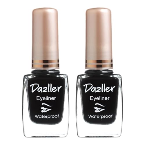 Dazller Liquid Eyeliner|Waterproof|Precise Application|Smudge-proof|Vibrant Matte|Long Stay|Quick Dry|Duo Black|19ml