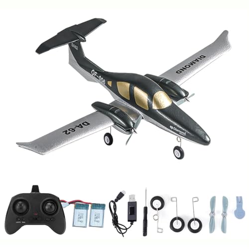 Hylukon RC Airplane for Beginners, 2.4GHz 2 Channel Fixed Wing EPP Foam Plane RC Glider, Indoor Outdoor Remote Control Aircraft for Teens Adults