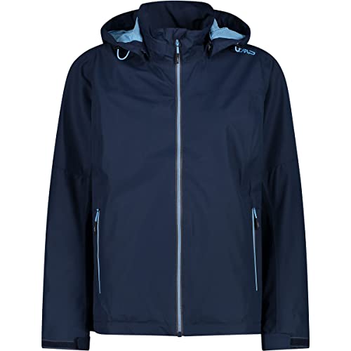 CMP Damen Zip Hoodie Jacke, Blue, 38