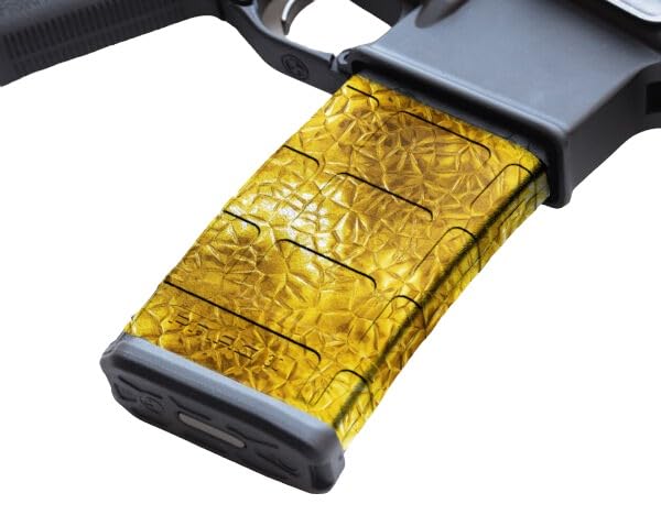 Generic Magazine Wrap Gold Pattern AR Vinyl Skin 5.56 .223 Airsoft ARM30-1039