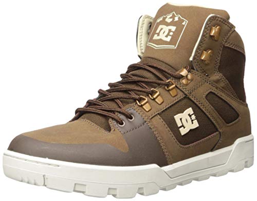 DC Men's Pure HIGH-TOP WR Boot Snow, Brown, 13 M US