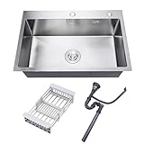 DuyviSteil 30" x 18" x 9" Topmount Kitch...