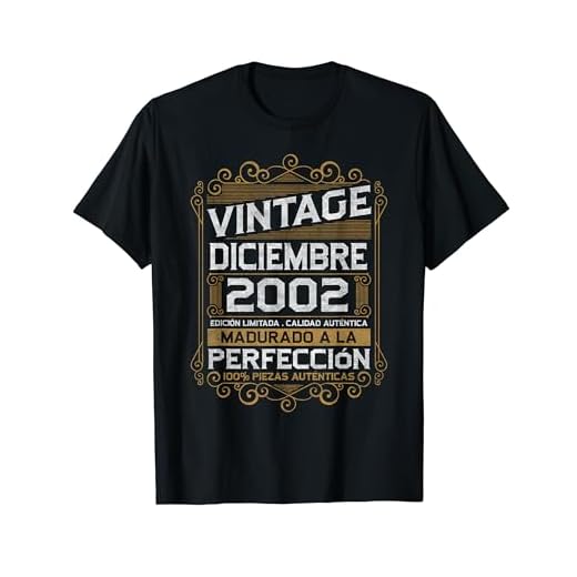 Diciembre 2002 Vintage Regalo 21 Años Cumpleaños Hombre Camiseta
