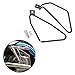 Areyourshop Black Saddlebag Support Mounting Bracket for Sportster 883 Fat bob FXDF Dyna BK