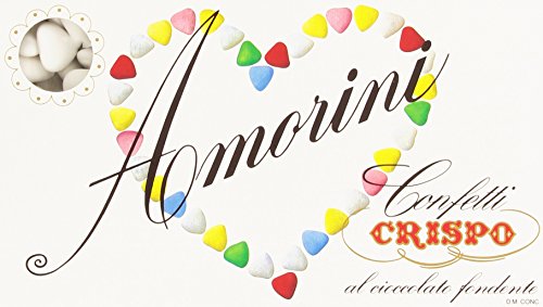 Confetti Amorini chocolat fondant Crispo blanc 4 kg haute confiserie