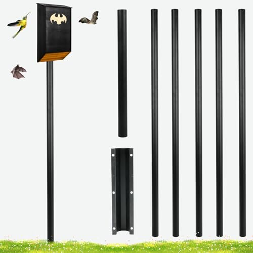 15 FT Telescoping Bird House Pole with Ground Socket