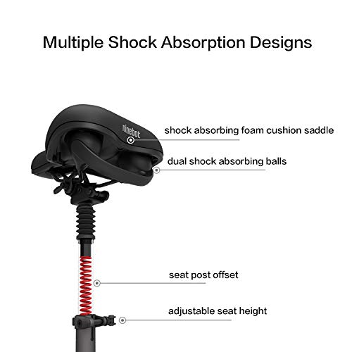 Segway Ninebot E22 Electric KickScooter w/t Free Seat, 300W Motor, 13.7 Miles Range & 12.4MPH, Electric Commuter Scooter, UL-2272 Certified - Thumbnail 6