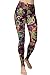 VIV Collection Regular Size Printed Brushed Leggings (Wildforest Paisley)