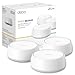TP-Link Deco BE3600 (3-Pack) – Mesh Wi‑Fi 7 de Doble Banda hasta 3,6 GB/s, backhaul híbrido inalámbrico y por Cable, MLO, 2 Puertos Gigabit por Unidad, Seguridad HomeShield